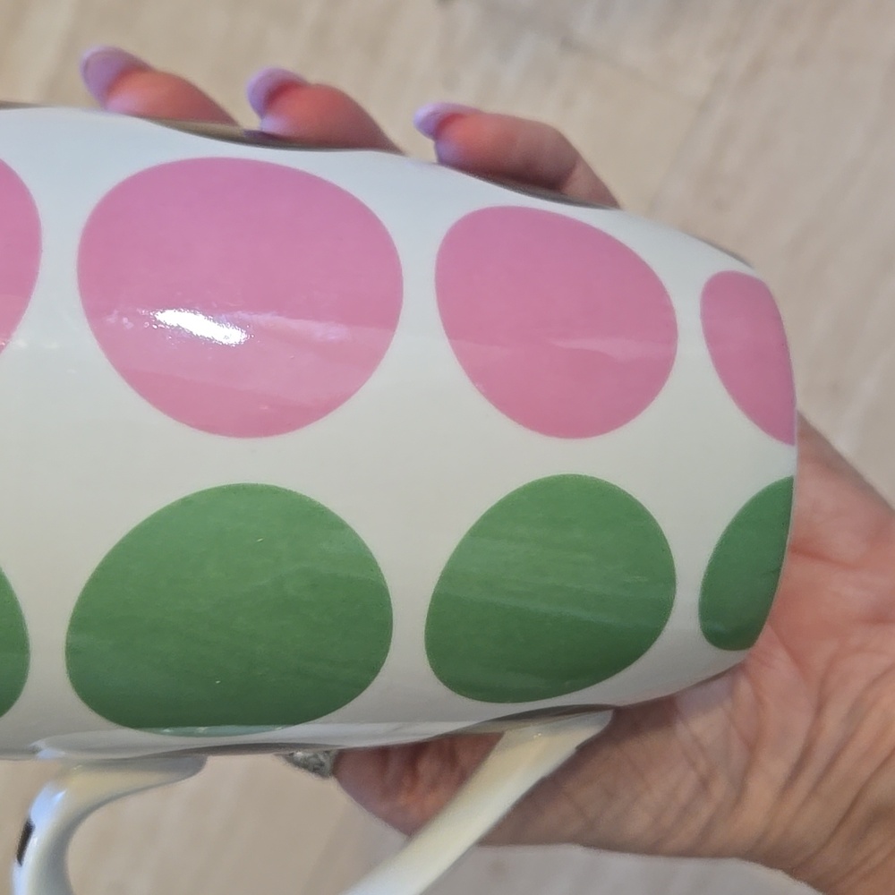 Mudpie for Pier 1 Imports "Girlfriends" Polka Dot Mug - Picture 5 of 6